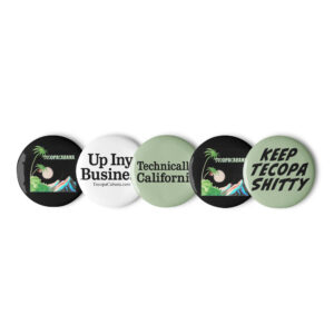 Set of pin buttons